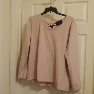 NWT PINK SWEATER TIE BACK